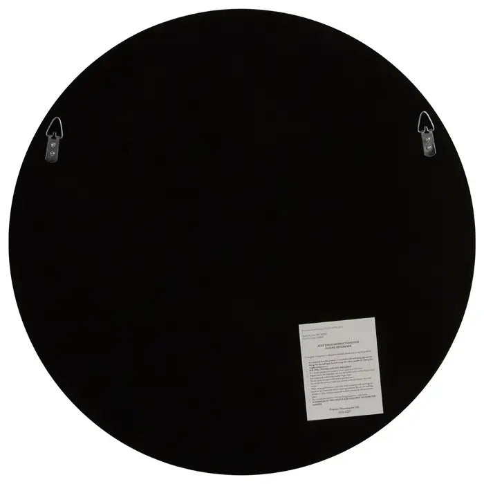 Elegant Silver Round Mirror – Iron Frame & Sleek Design
