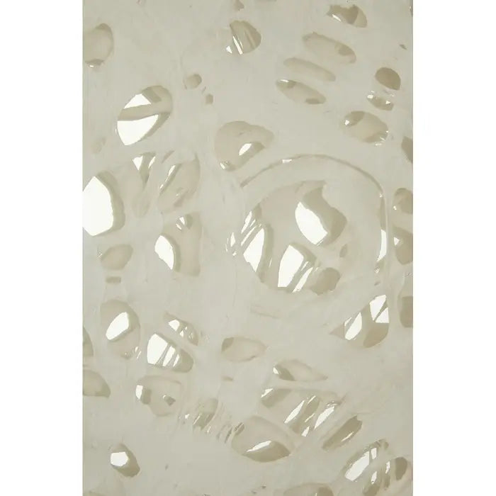 Framed Lattice Design Wall Art In Brown