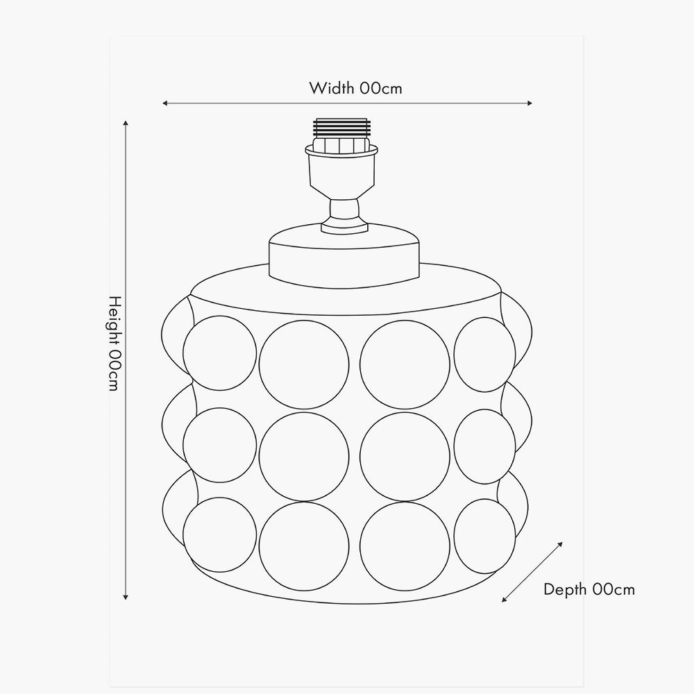 Modern White Ceramic Table Lamp Base – Textured Design & LED Compatible