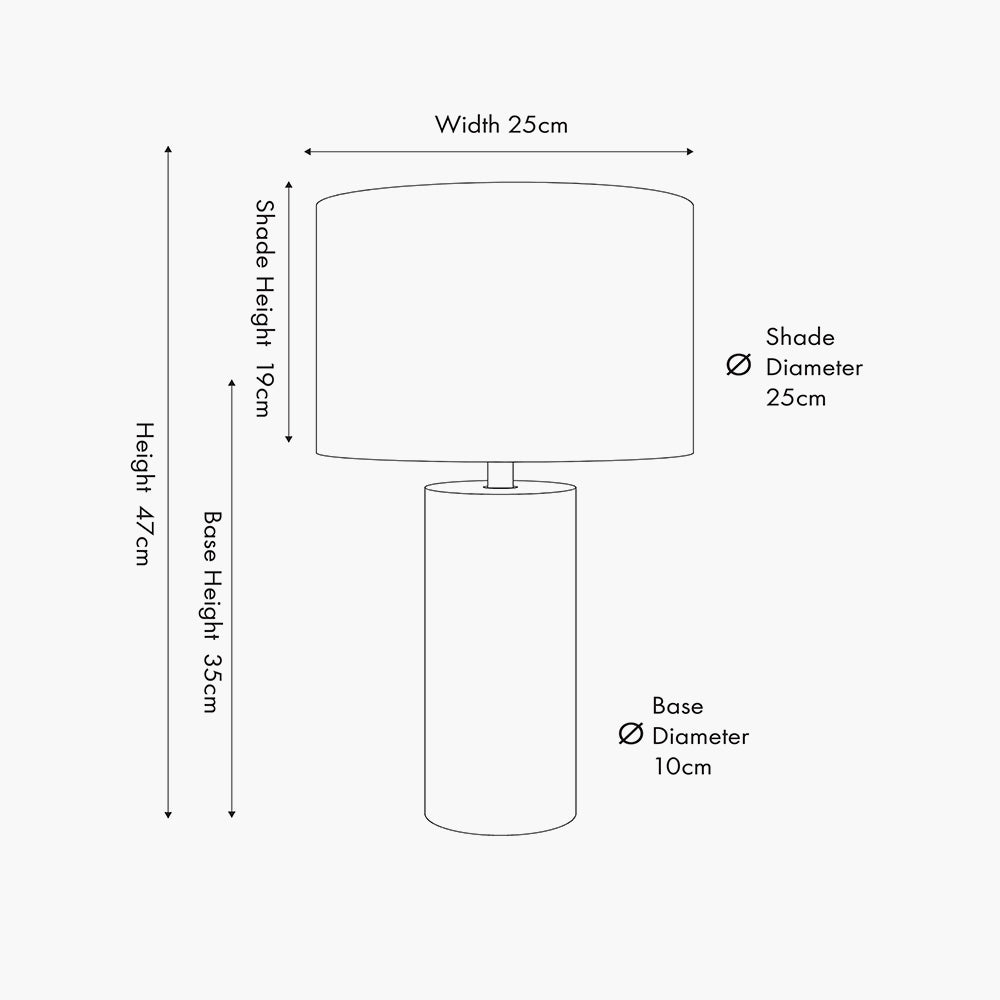 Modern Limestone Table Lamp – Textured Base & Natural Linen Shade