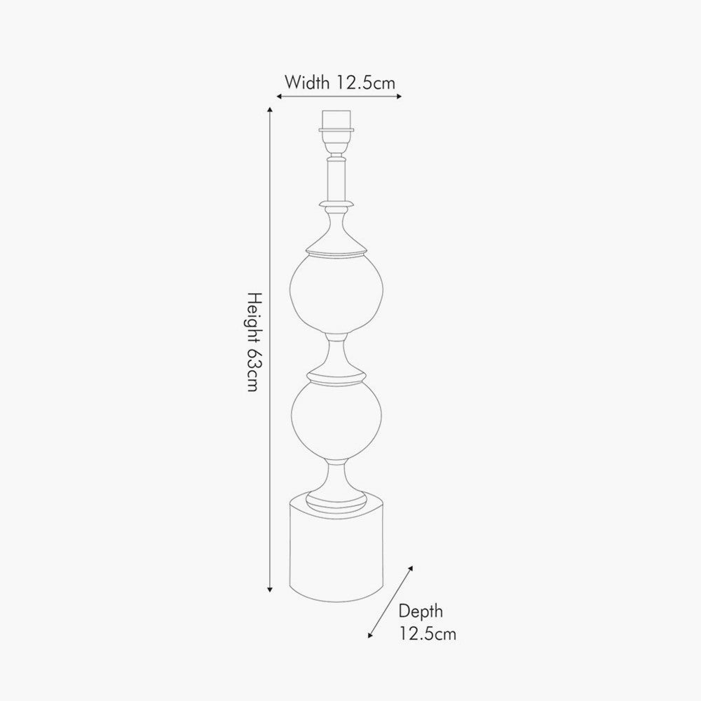 Sleek Matt Black Metal Table Lamp Base – Modern Design