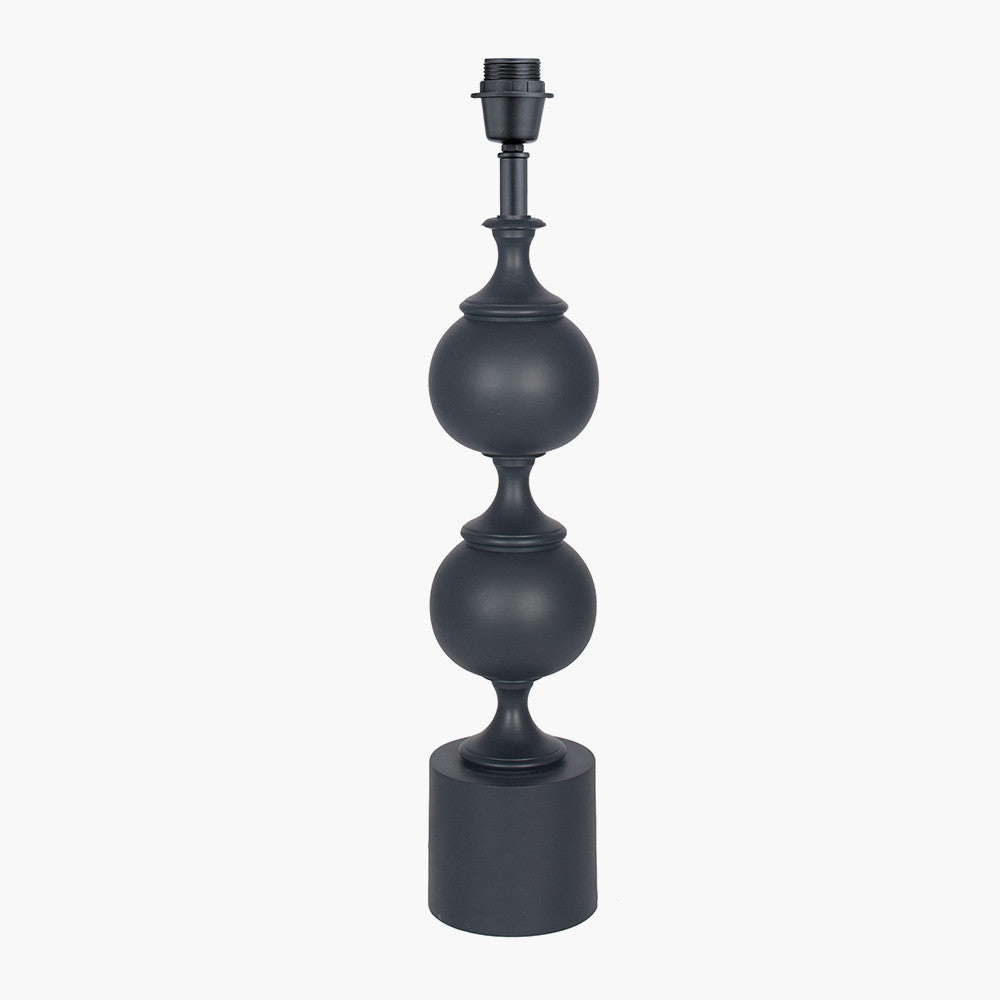 Sleek Matt Black Metal Table Lamp Base – Modern Design