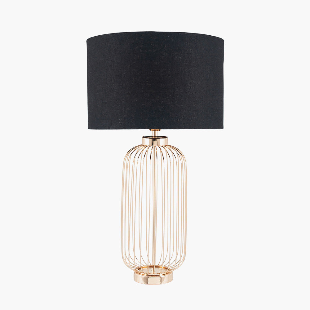 Elegant Gold Metal Cage Table Lamp Base – Modern Design