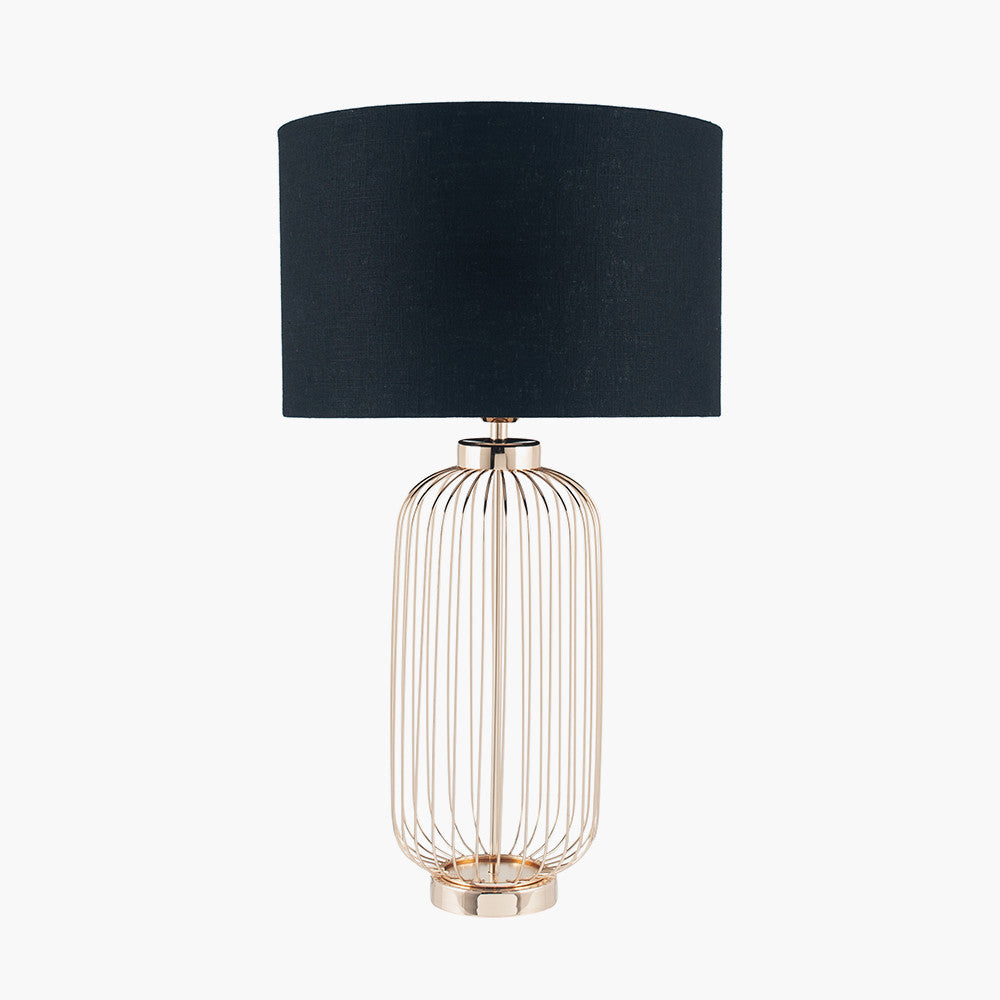 Elegant Gold Metal Cage Table Lamp Base – Modern Design