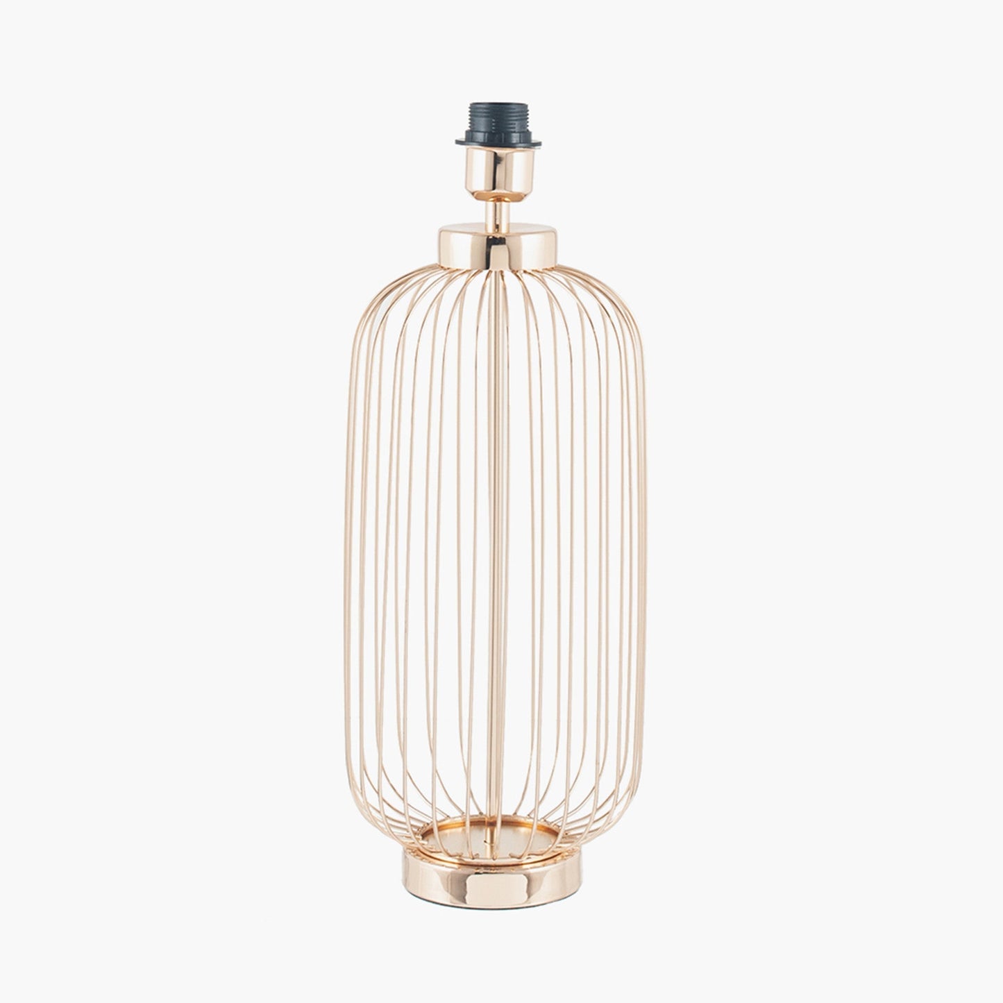 Elegant Gold Metal Cage Table Lamp – Velvet Shade & Modern Design