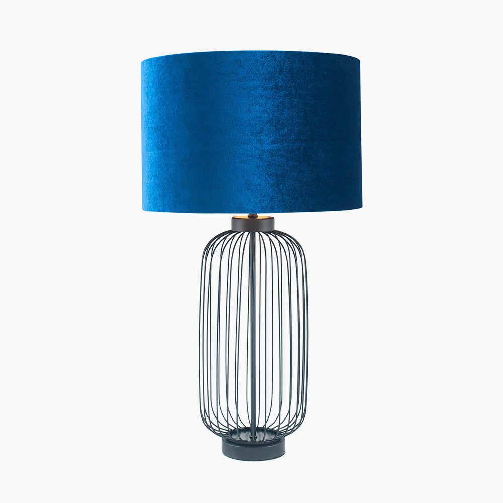Modern Matt Black Wire Table Lamp – Sleek Metal Frame