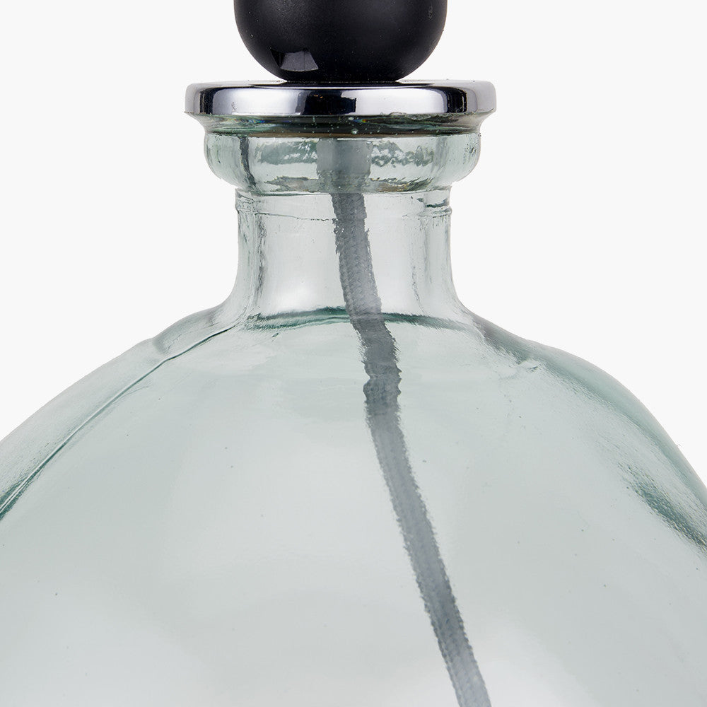 Modern Clear Glass Table Lamp – Minimalist Design & Eco-Friendly LED Compatibility