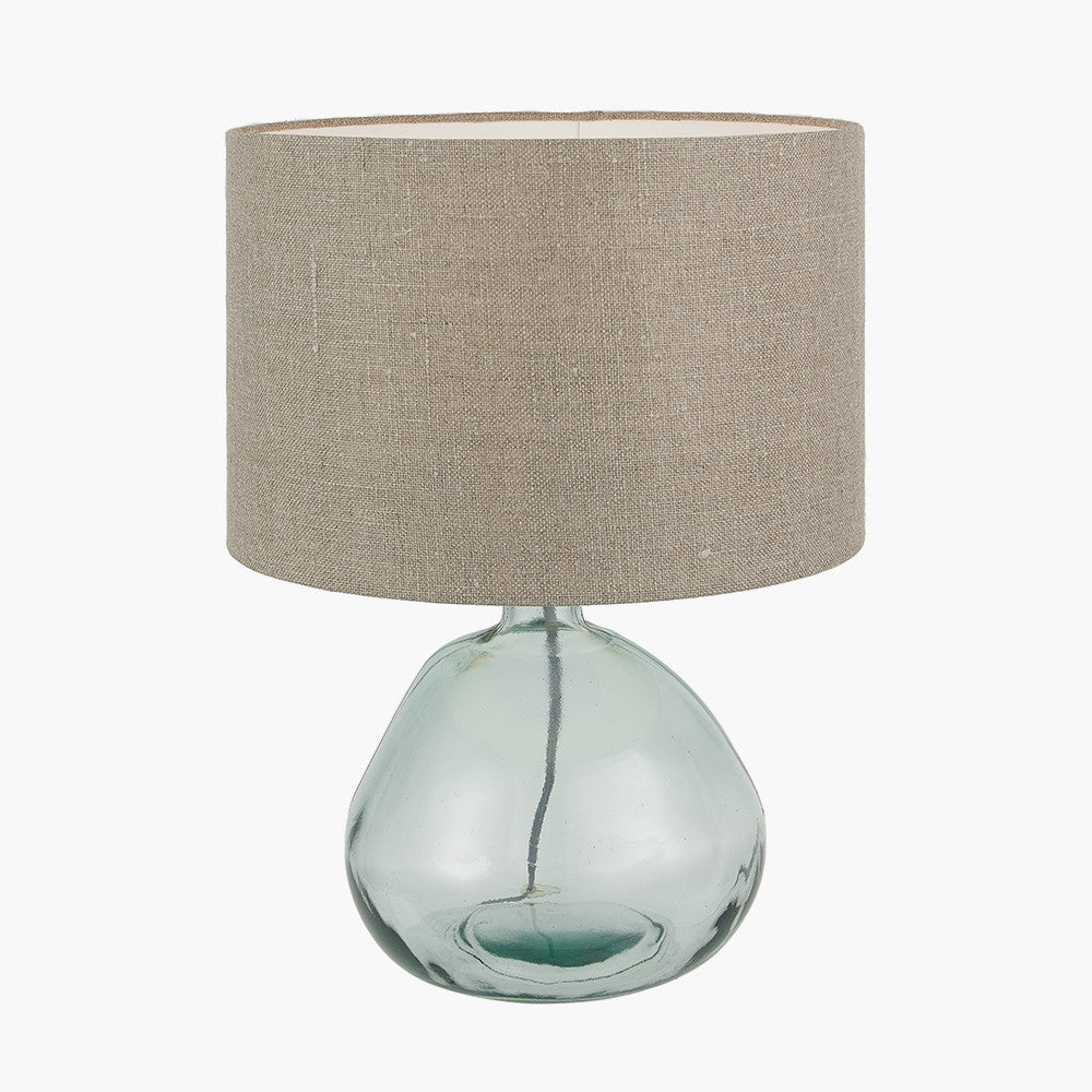 Modern Clear Glass Table Lamp – Minimalist Design & Eco-Friendly LED Compatibility