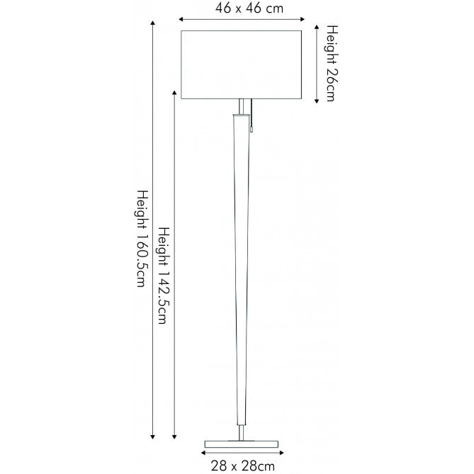 Modern Black & Silver Floor Lamp – Sleek Metal Design with Neutral Shade