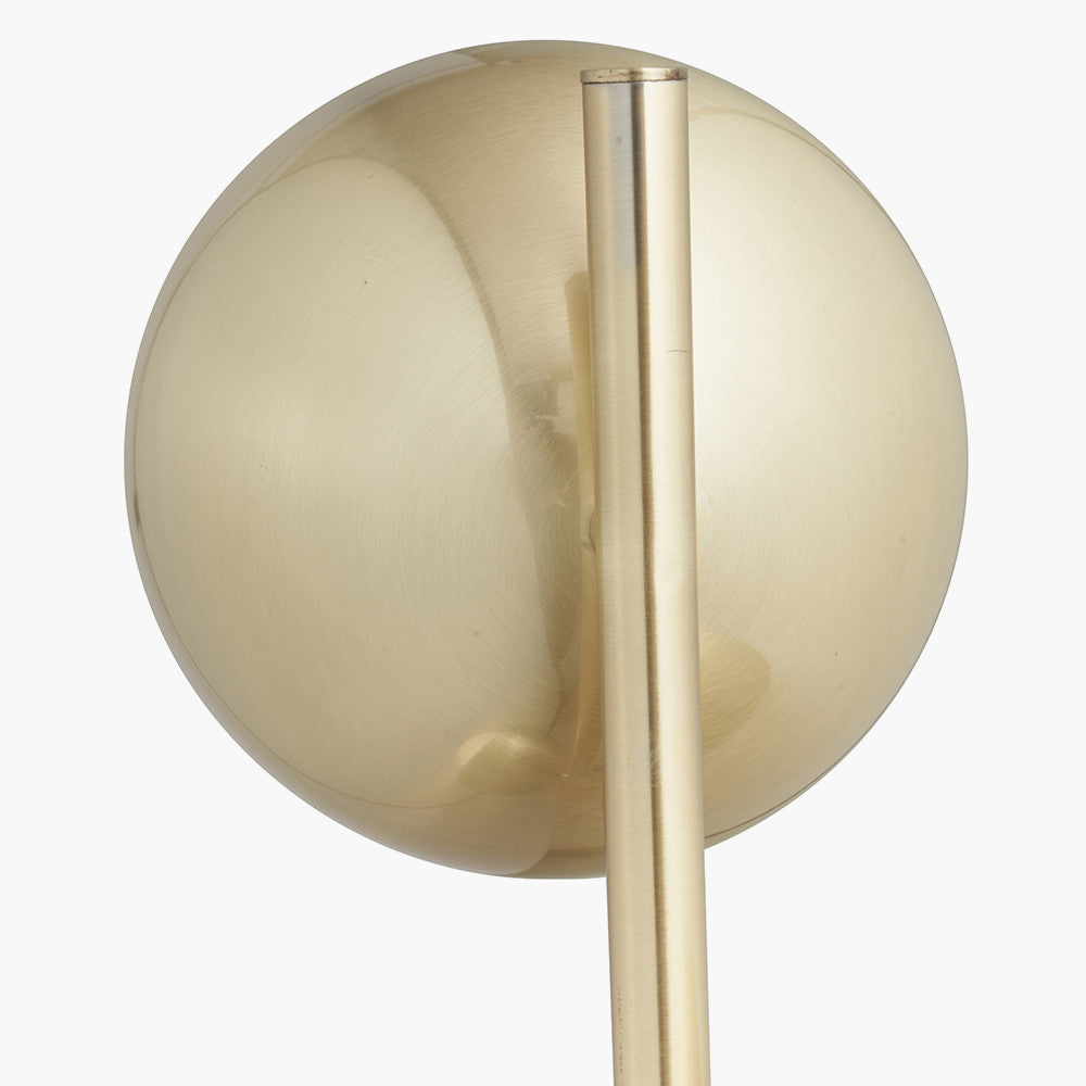 Modern Brushed Brass Floor Lamp – Sculptural Multi Light Design
