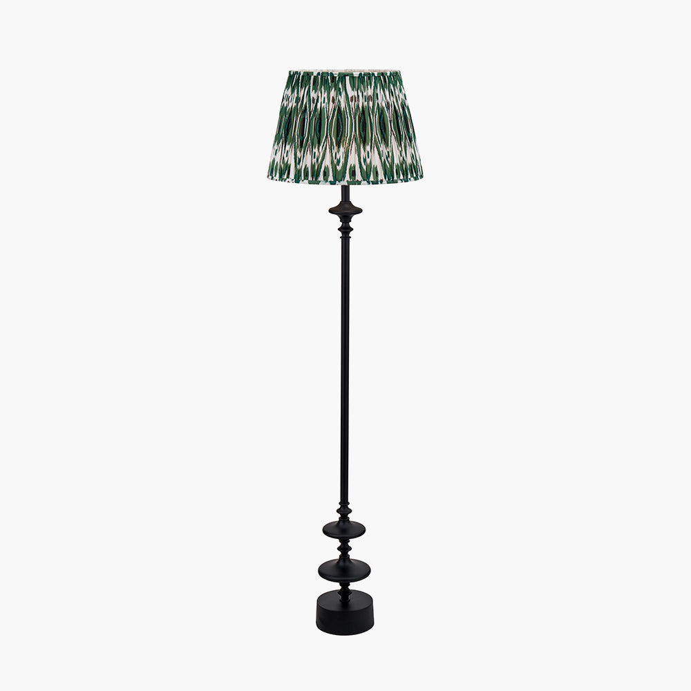 Elegant Matt Black Candlestick Floor Lamp – Base Only - 147cm