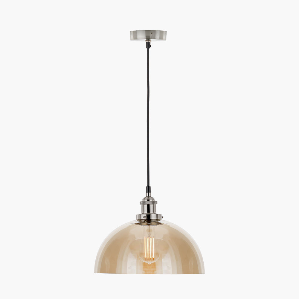 Cecilia Lustre Glass Dome Ceiling Light Pendant - 30 cm