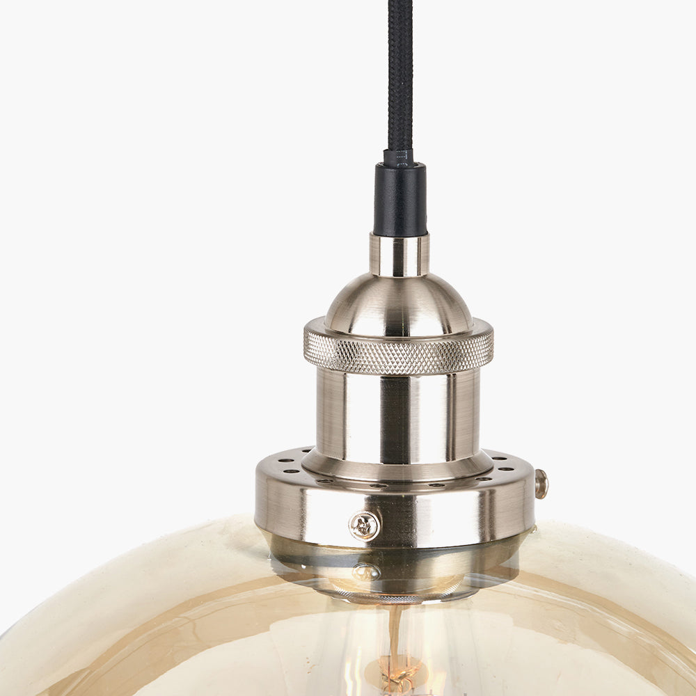 Cecilia Lustre Glass Dome Ceiling Light Pendant - 30 cm