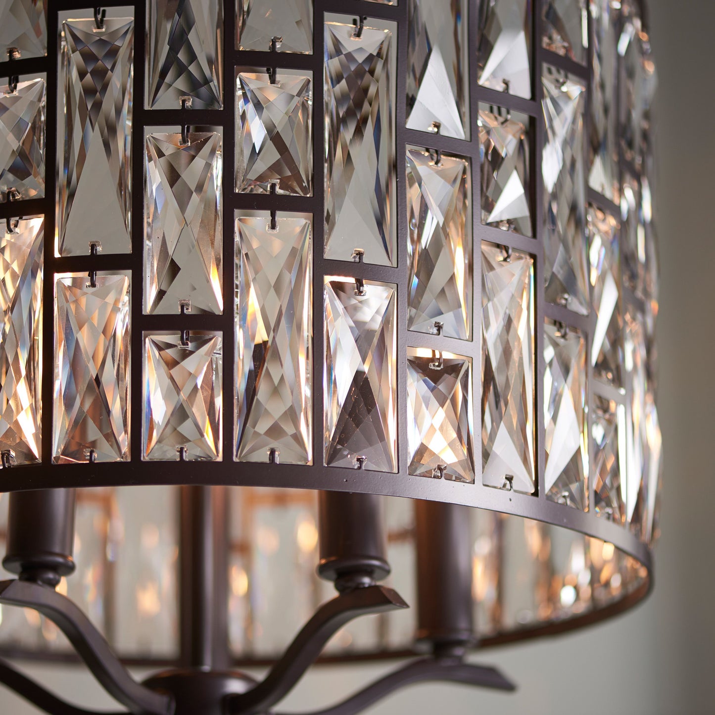 Belle 8-Light Pendant with Clear Crystal Accents