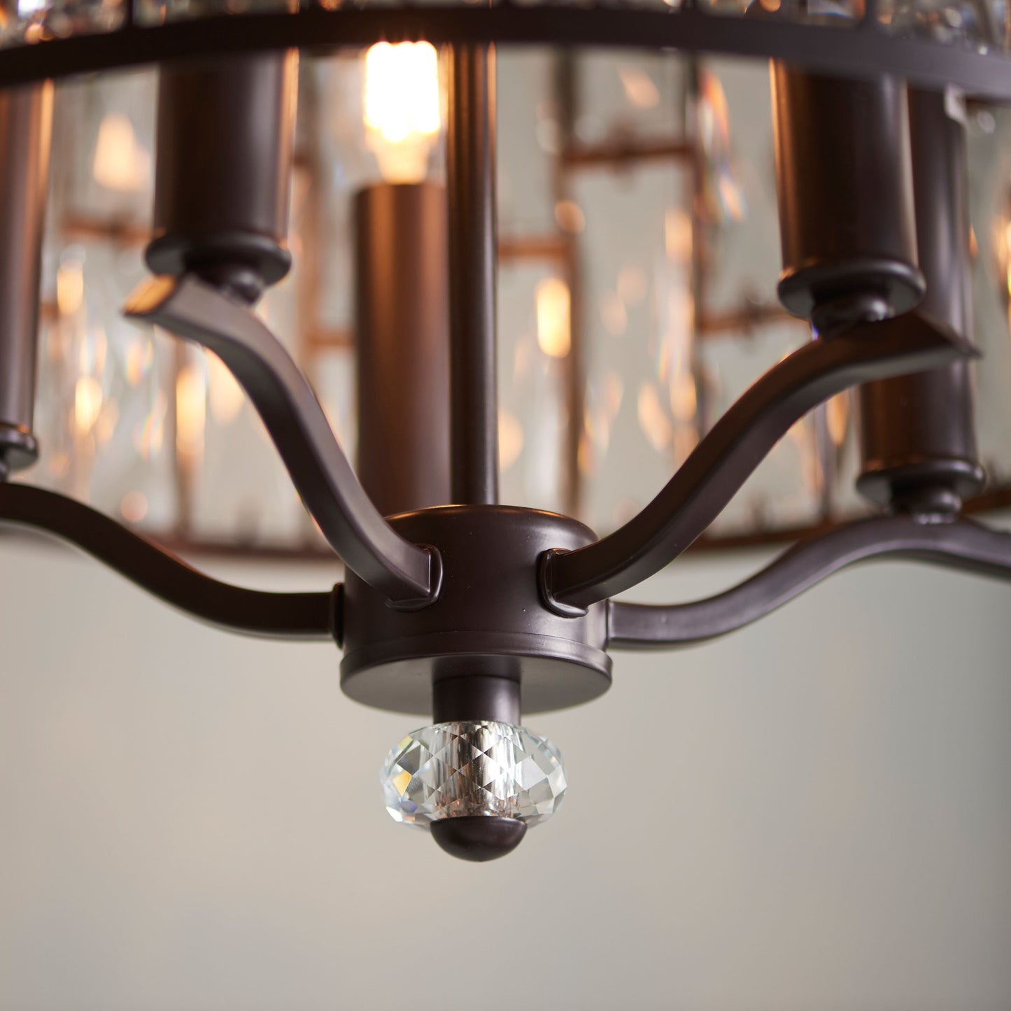 Belle 8-Light Pendant with Clear Crystal Accents