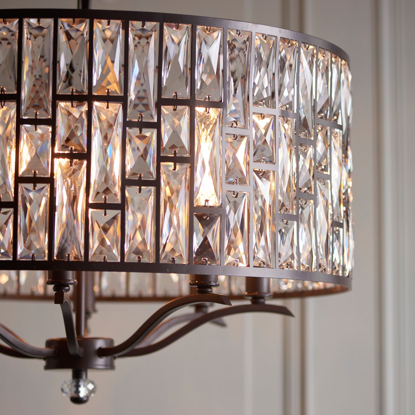 Belle 8-Light Pendant with Clear Crystal Accents