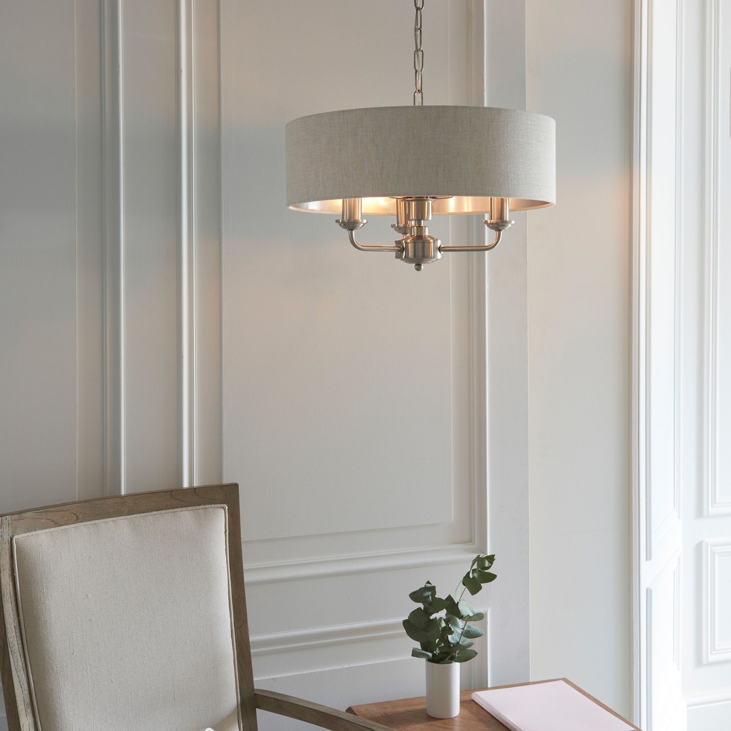 Highclere 3 Pendant Celing Light - Extra Long