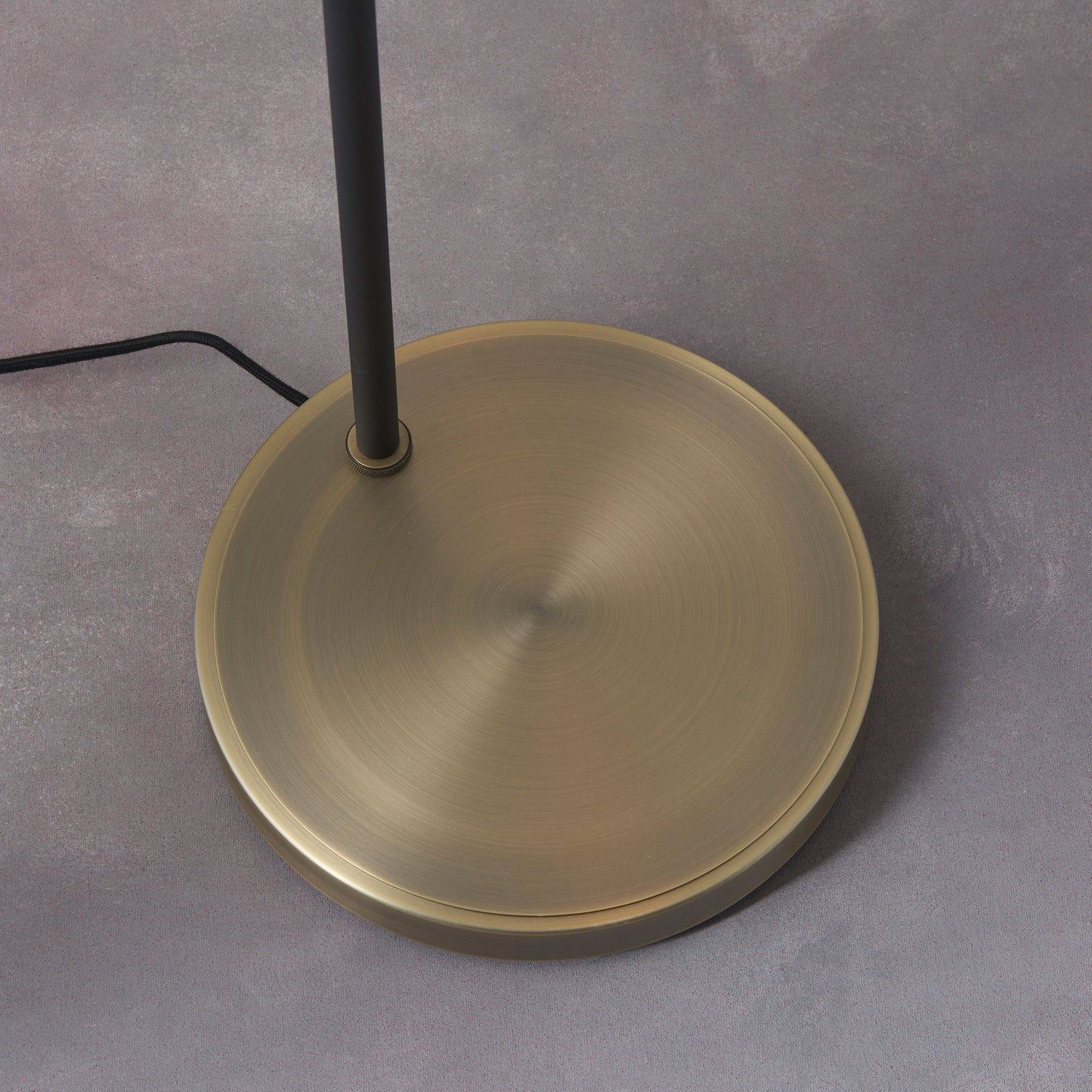 Industrial Modern Black & Bronze Floor Lamp with Adjustable Head