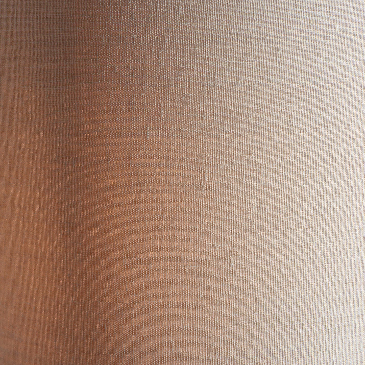 Contemporary Brushed Gold Floor Lamp with Natural / Beige Fabric Shade
