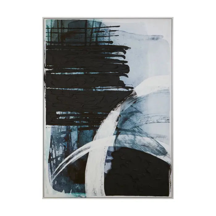 Striking Abstract Canvas Wall Art – Blue Tones