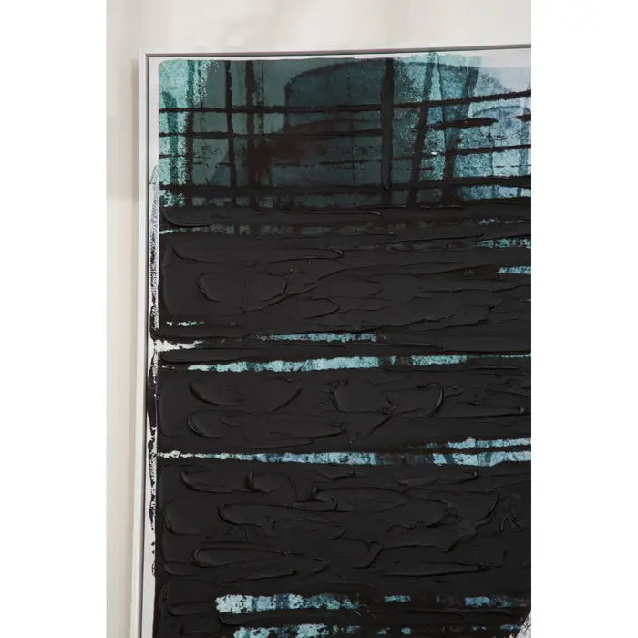 Striking Abstract Canvas Wall Art – Blue Tones