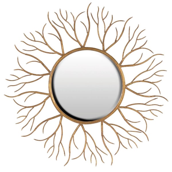 Gold Tree Branch Round Mirror – Nature Inspired Wall Art - Your Home Interiors - House & Home