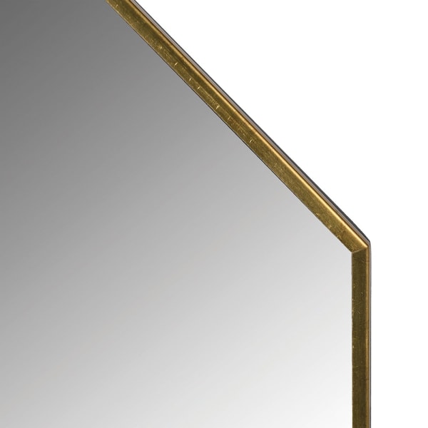 Modern Gold Octagonal Wall Mirror – Sleek Iron Frame - Your Home Interiors - House & Home
