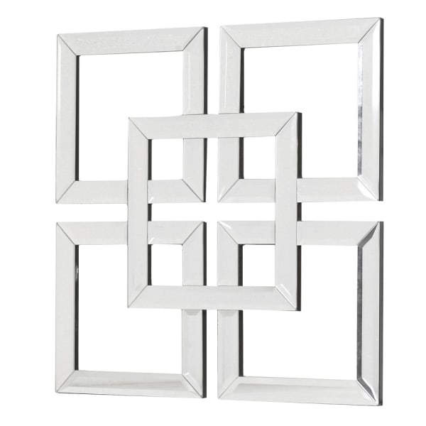 Modern White Geometric Wall Mirror – Stylish Mirrored Glass Accent
- Your Home Interiors - House & Home