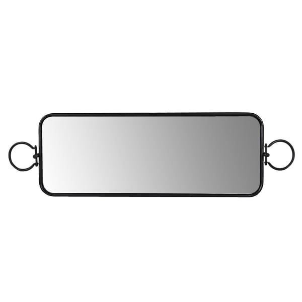 Modern Black Mirrored Tray – Iron Frame & Elevated Footed Design - Your Home Interiors - House & Home