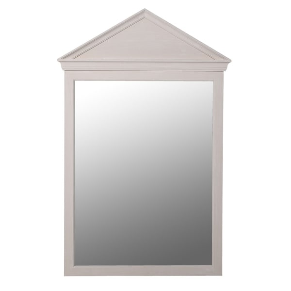 Elegant Cream Window Top Wall Mirror – Paulownia Wood Frame & Classic Design - Your Home Interiors - House & Home