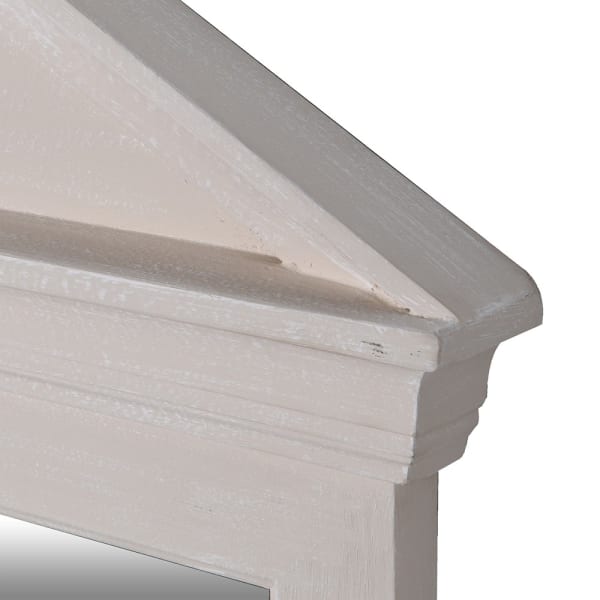 Elegant Cream Window Top Wall Mirror – Paulownia Wood Frame & Classic Design - Your Home Interiors - House & Home