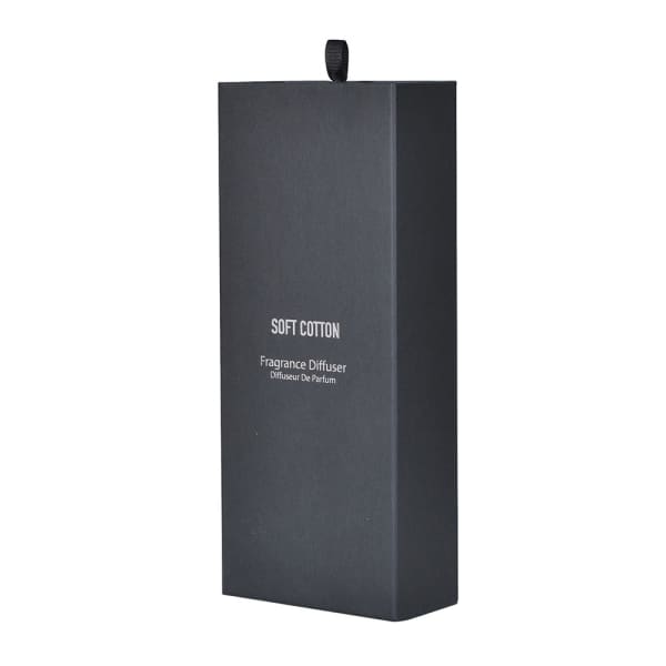 Luxury Clear Glass Reed Diffuser – Soft Cotton Scent & Black Gift Box - Your Home Interiors - House & Home