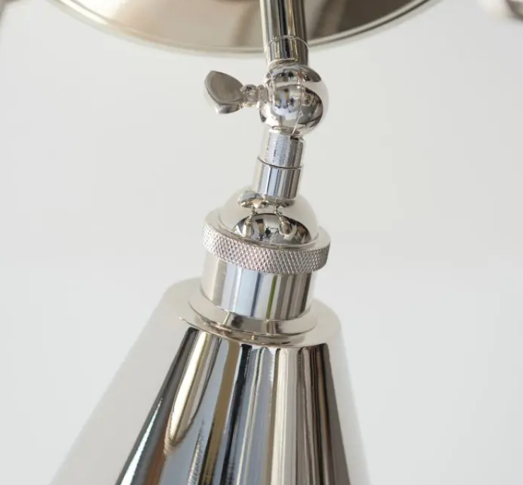 Modern Bright Nickel Steel Ceiling Light – 3 Spot Adjustable Fixture