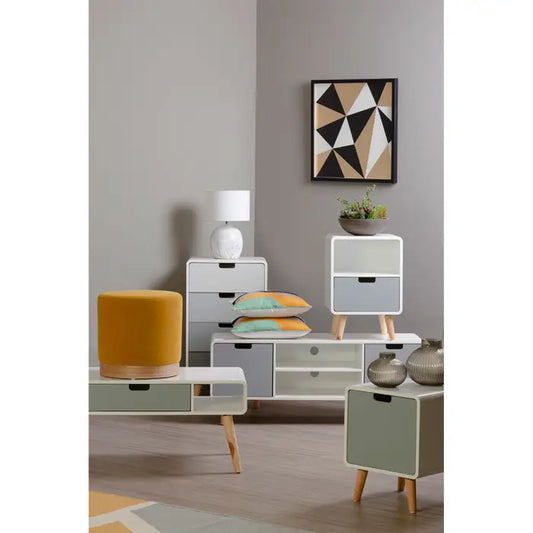 Milo Wooden Tv Unit In Grey