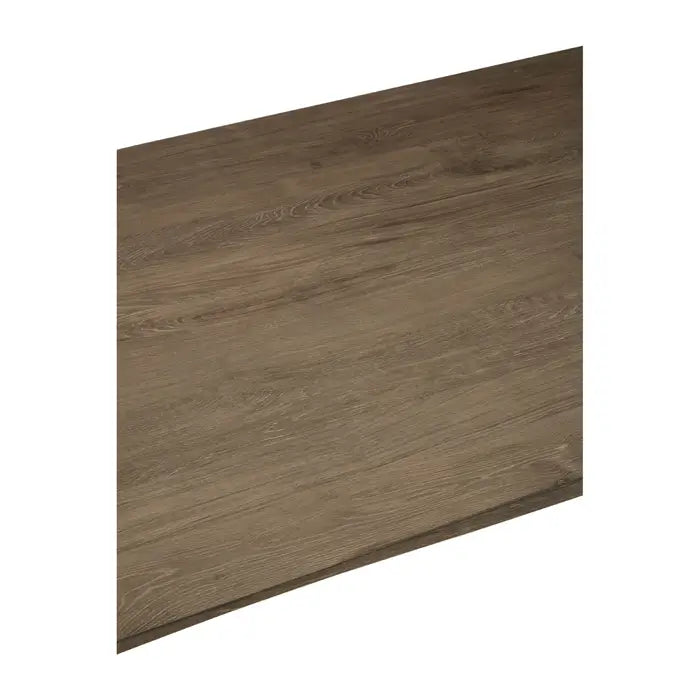 Industrial Black &amp; Brown Dining Table – Sleek & Minimalist Design