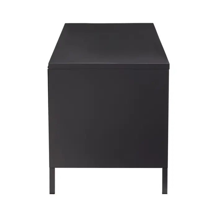 Zero Two Door Metal Media Unit In Black
