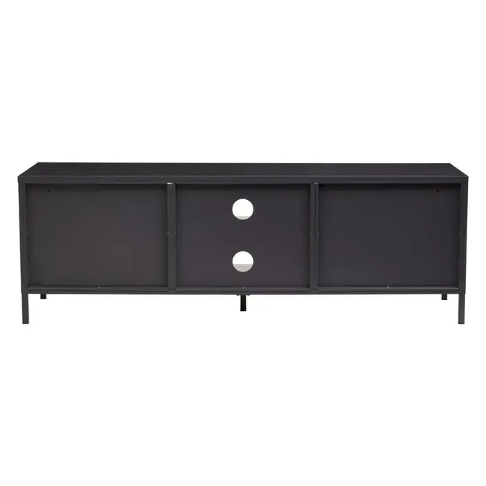 Zero Two Door Metal Media Unit In Black