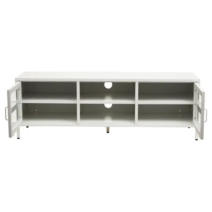 Zero Two Door White Media Unit