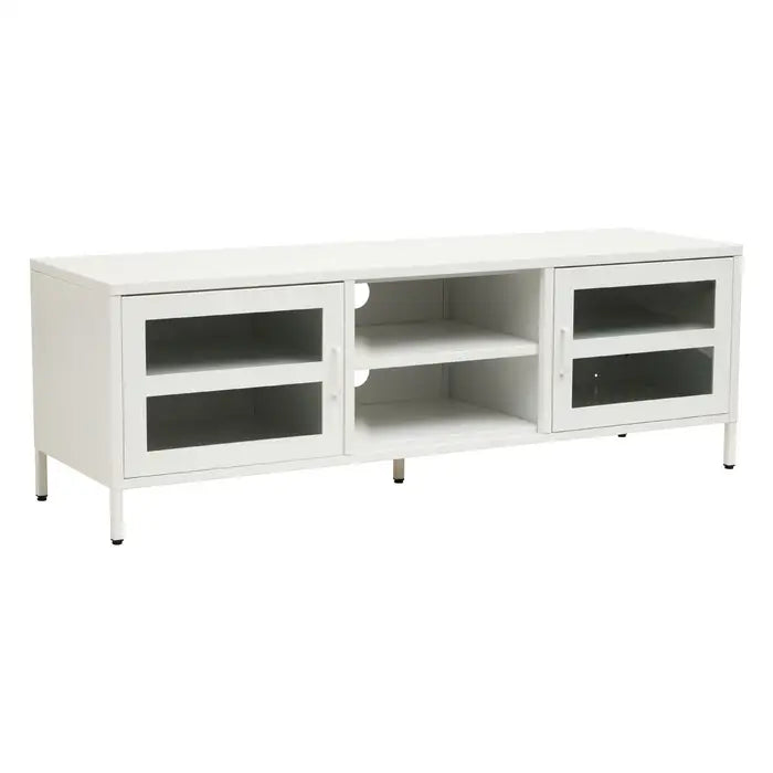Zero Two Door White Media Unit