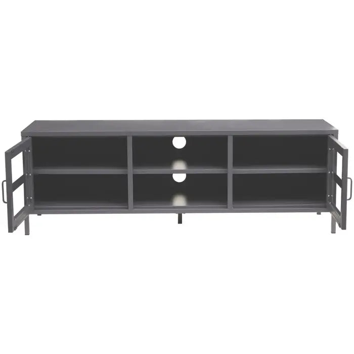 Zero Two Door Grey Media Unit