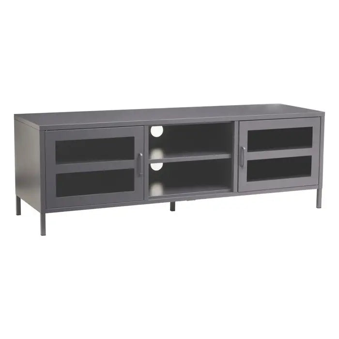Zero Two Door Grey Media Unit