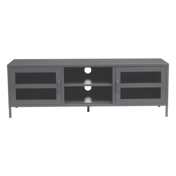 Zero Two Door Grey Media Unit