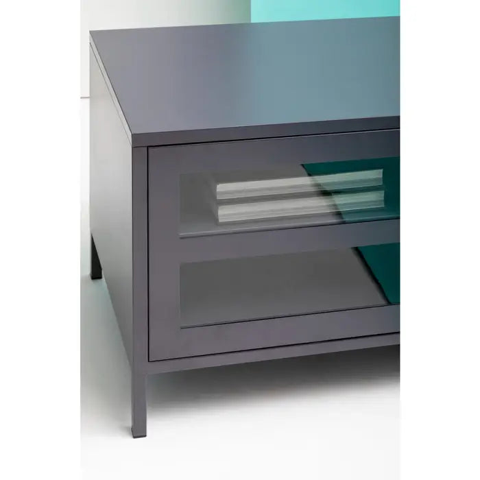 Zero Two Door Grey Media Unit