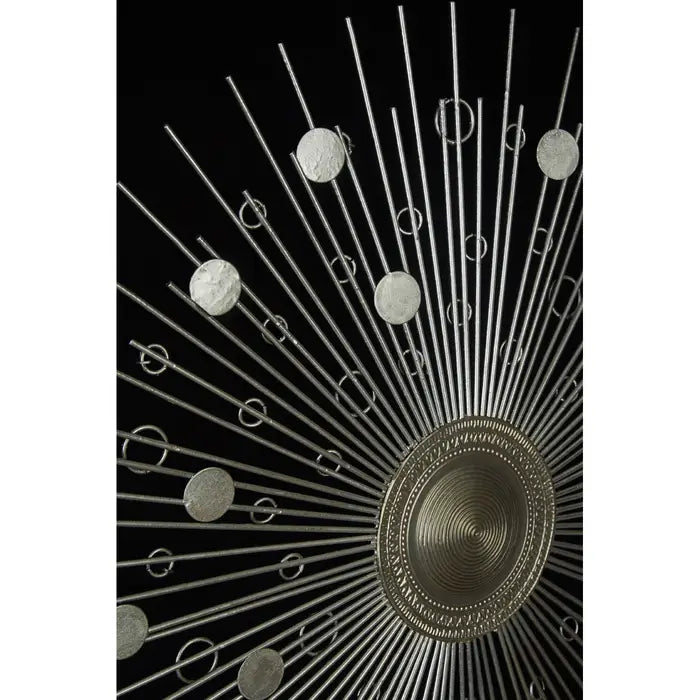 Framed Silver Abstract Wall Art