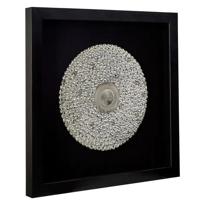 Framed Round Disc Wall Art