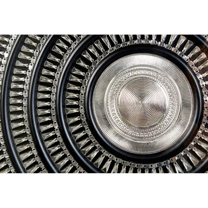 Framed Silver Disc Wall Art