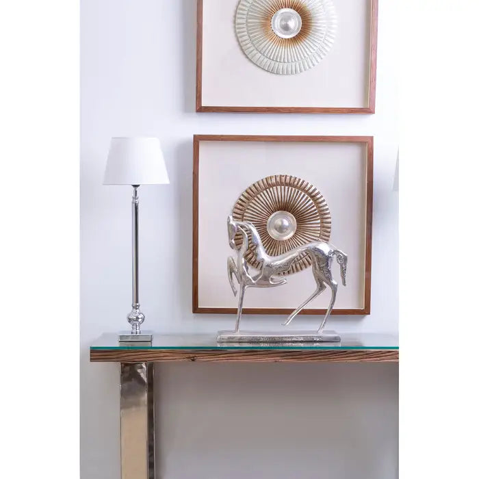 Two Tone Framed Bronze Wall Art