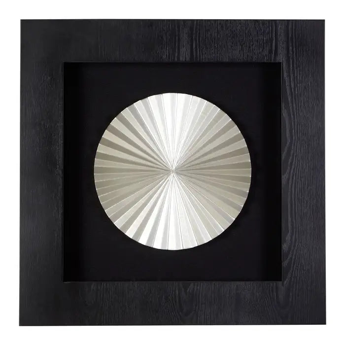 Framed Fan Carving Wall Art