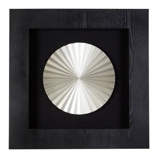 Framed Fan Carving Wall Art
