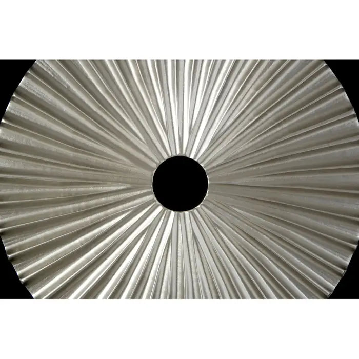 Framed Silver Fan Carving Wall Art